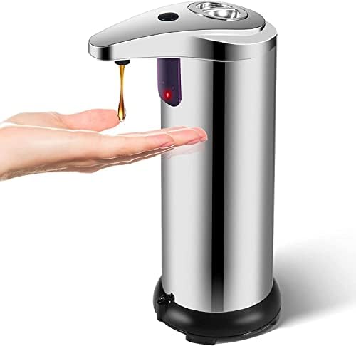 Dispensador de sabão automático sem toque com base à prova d'água, 3 níveis ajustáveis ​​Soopless Dispenser sem toque,