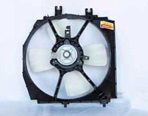 Montagem do ventilador de refrigeração do motor novo rarefelétrico compatível com 1999-2003 Mazda Protege w/trans trans
