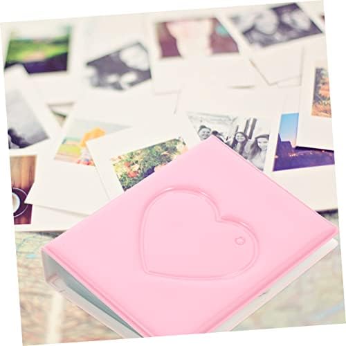 Álbum de fotografia soimiss Stray Kids Pingente Mini Pockets Heart Women Love Photo Pequena com Holder Inch Book Binder