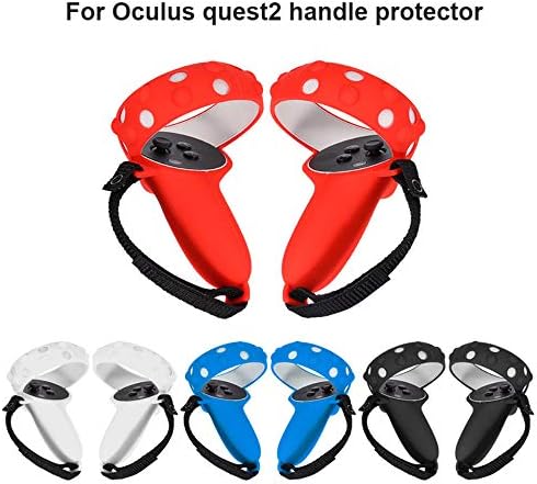 Capa de silicone Huans para Oculus Quest 2, Oculus Quest 2 Acessórios, VR Controlador Case de aderência Silicone Protection
