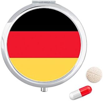 Alemanha Flag National Europa Caixa Country Caso Pocket Medicine Storage Dispensador de contêiner