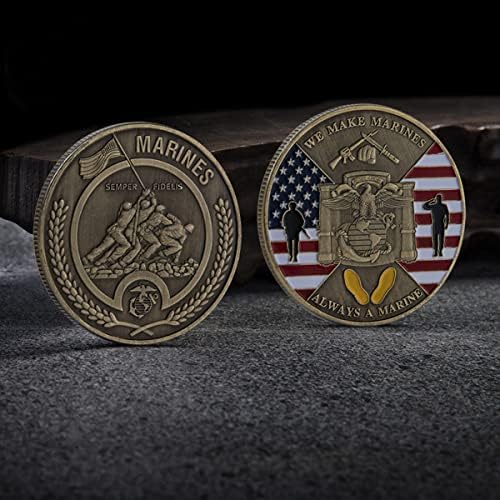 Harpimer Veterans Coin USMC veterano moeda militar Corpo de marinho dos EUA MCRD Desafio Militar Coleção de Presentes de Coin