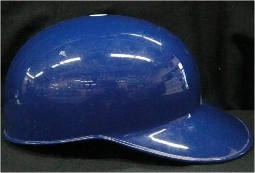 Blank Authentic MLB Dodgers Batting Helmet mostra um pouco de desgaste sem aba sem logotipo 7 1/8 - jogo de equipamento de estádio MLB usado