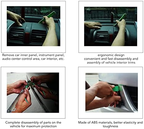 Walfront 2pcs Carroce a ferramenta de remoção do carro conjunto kit de removedor de fixador de clipe de clipe automático