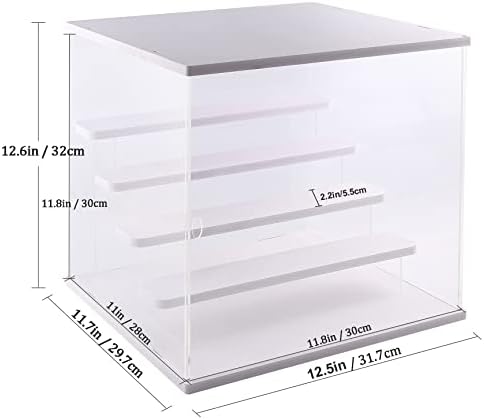 Nynelly 5 camada clara acrílico exposição de estação Montar a caixa de armazenamento de caixa de armazenamento Cubo de armazenamento