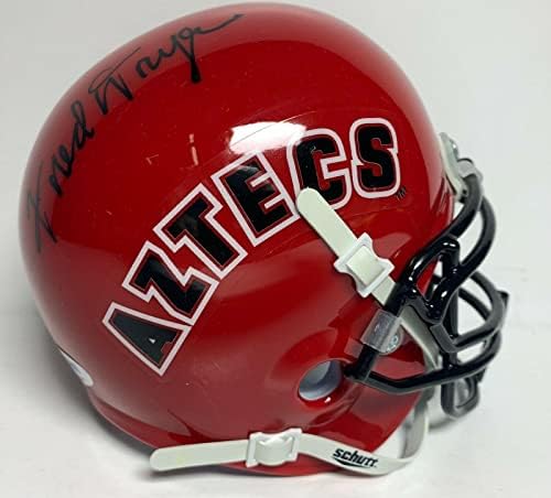 Fred Dryer assinado San Diego State Aztecs Mini -Helmet PSA 3A95696 - Mini capacetes autografados da NFL