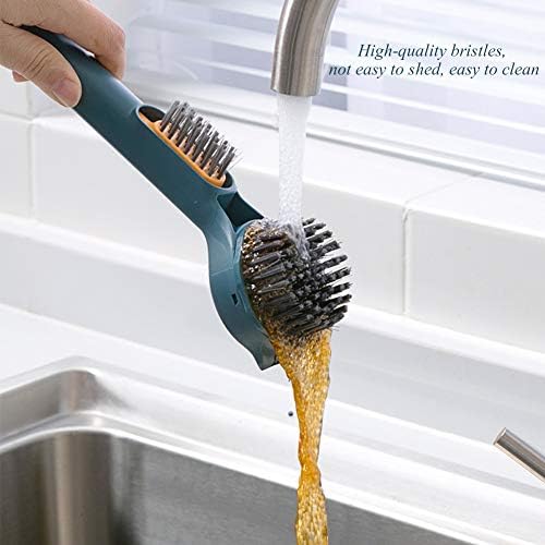 Escova de escova de limpeza de cozinha pincel de prato para limpeza- pincel de pincel de punho comprido para panelas