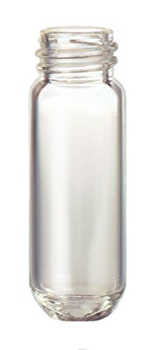 Kimble Accuforl 60680-4 Borossilicate Glass Standard Amostra de armazenamento de amostras de ombro e frascos de recuperação, capacidade