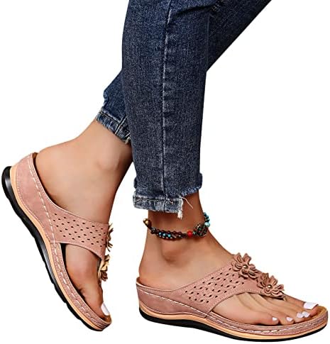 Sandálias de plataforma feminino cunhas casuais deslizam em sandálias de plataforma aberta no tornozelo tornozelo sapato de sandália
