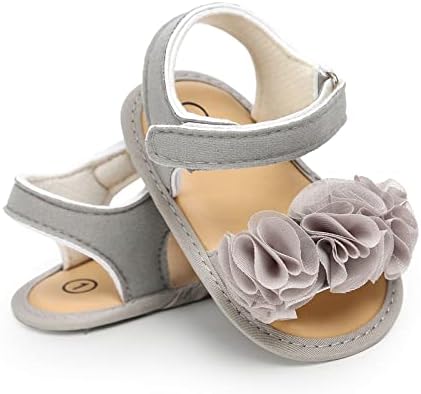 Bebende garotas Rose Rose Princess Sandals O chão descalço Non Slip First Palkers Sapatos de bebê Sapatos menino 6 a 12 meses