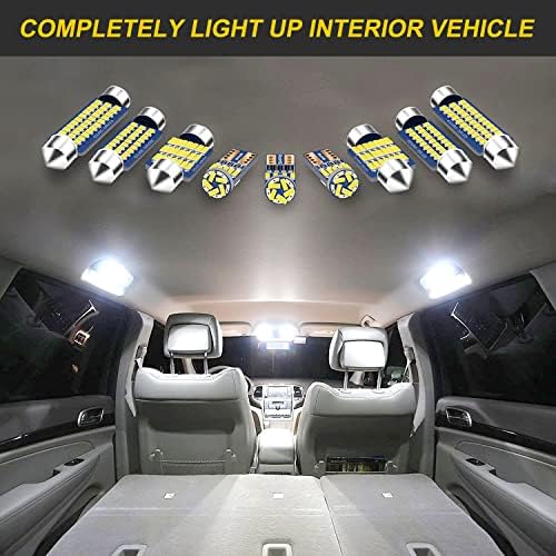 LED Interior Light Kit Substituição para Jeep Liberty 2008 2009 2010 2012 2012 2013, Liclebs de placas + Ferramenta de instalação,