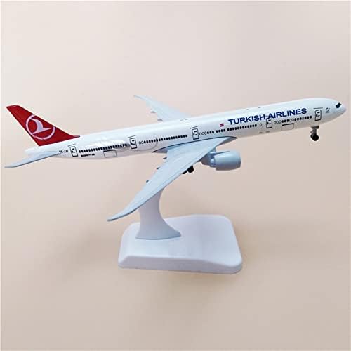 RCESSD COPY Airplane Modelo 20cm para Airlines Turkish Boeing 777 Aeronave Modelo Modelo de Aeronave Aeronave Brinquedo com Wheels Collection