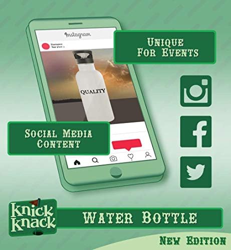 Presentes Knick Knack #Discontinuance - 20 onças de aço inoxidável garrafa de água, prata
