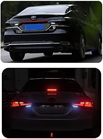Luzes traseiras de led de tempo de inginuidade para Toyota Camry 2018 2019 2020 2021 2022 LENTAS DE LUDRES DE ANIMAÇÃO TRASEIRA FEMO