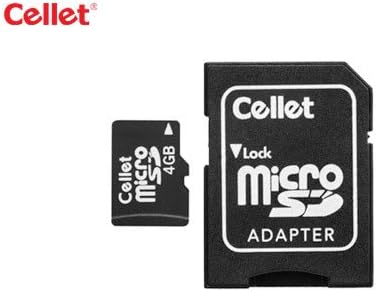 Cartão de memória MicroSD 4GB do celular para telefone Samsung L170 com adaptador SD.