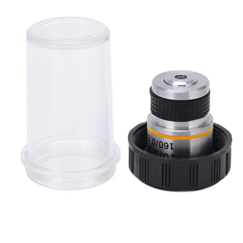 Objetivo do microscópio, lente objetiva padrão à prova de arranhões para microscópio biológico