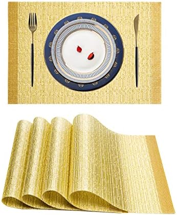 Redandor Placemats, Plasticvvinyl Lavagem de calor resistente ao calor