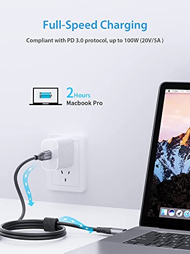 Soomfon USB4 Cabo 2,6 pés - Compatível com Thunderbolt 4, cabo Thunderbolt 3, USB4 suporta tela 8K, transferência de