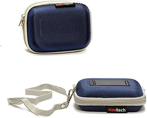 Navitech Blue Hard Protective Watch/pulseira Case compatível com a maratona por timex masculino tw5k94600 digital de tamanho