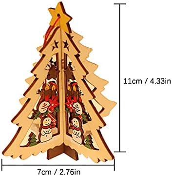 Decorações de Natal Cinco ornamentos de sino de estrela pontiaguda