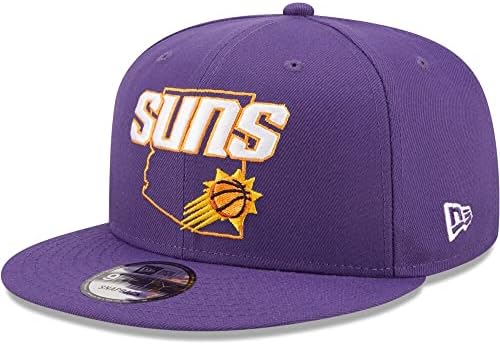 New Era Phoenix Suns 9Fifty State Snapback Cap, Hat ajustável roxo