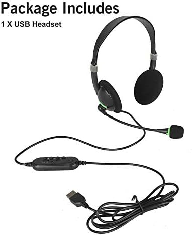 Fone de ouvido com cancelamento de ruído fone de ouvido USB para laptop para laptop para PC, meu GMR01