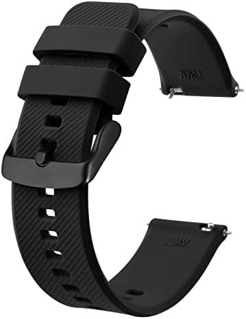 BISOTRAP Relógio Strap 18mm 19mm 20mm 21mm 22mm, Bandas de relógio de silicone de liberação rápida para homens mulheres