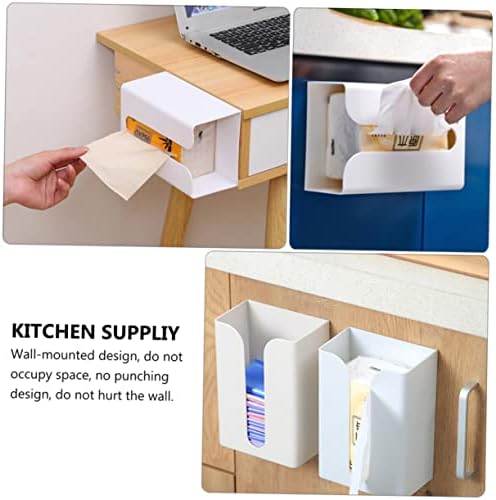 Zerodeko 3pcs caixa de lenços de papel de parede Caixa de papel de papel para carros para guardanapo de guardana