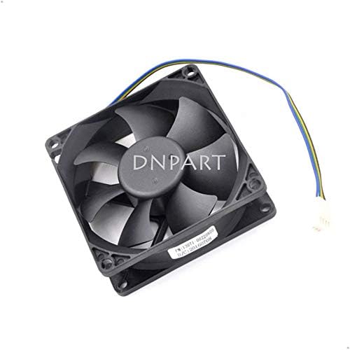 DNPART Compatível para 8cm F128025SU DC 12 V 0,4A 8025 4WIRE Everflow Fans de refrigeração