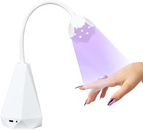 Secador de unhas LED de 21w de 21w, lâmpada de cura de lótus rápida, lâmpada de cura, 360 ° Rotatable Hands Free Nail Light para salão de unhas em casa manicure, para esmalte em gel, gel de unha poli, gel de cola, gel de cola