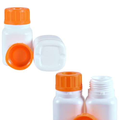 Garrafa de reagente isolab, HDPE de pescoço largo, à prova de vazamentos, vedação de amostra, recipiente de armazenamento, garrafa de
