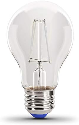 Feit Electric A19/TG/LED 40W equivalente a 4,5 watts Filamento Dimmable Lâmpada LED de vidro transparente A19, verde