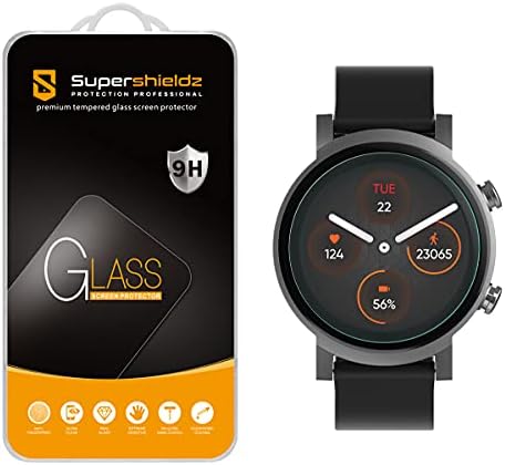 SuperShieldz projetado para o protetor de tela de vidro temperado e3 de Ticwatch, anti -scratch, bolhas sem bolhas