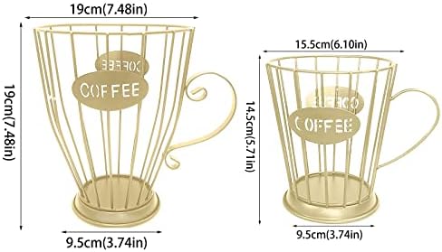 Titulares de xícara para balcão de cacho de pápsula de armazenamento para 30 vagens de café Cafetador de cafeteira para