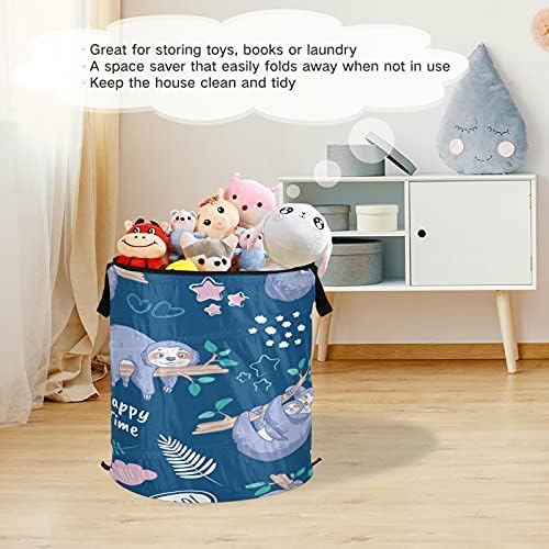 xigua cesta de lavanderia pop -up de preguiça