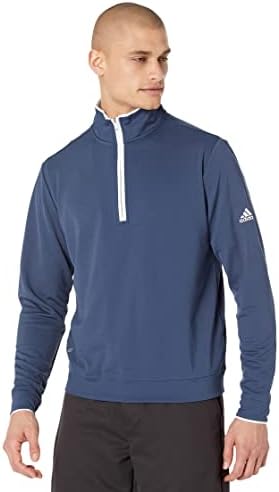 Pullover de zíper do trimestre da adidas masculino