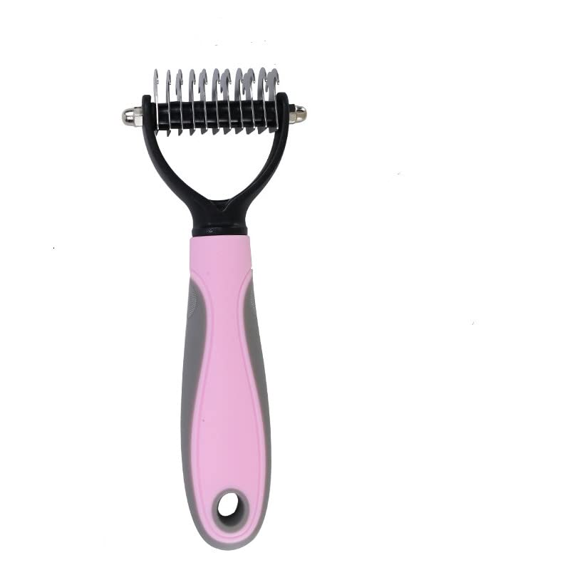 Brush de cachorro Removedor de cabelo para cães pente de gato pente de pente e escova de cuidados para cabelos compridos emaranhados