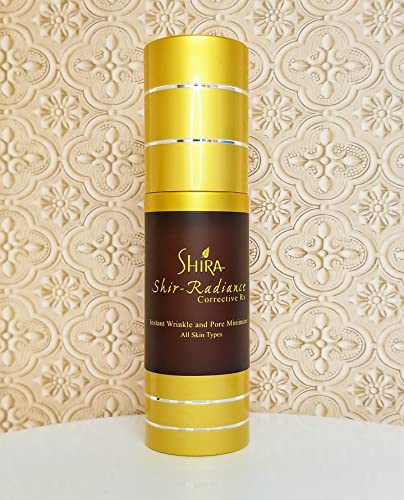 Shira Shir Radiance Corretivo Rx Instantâneo formulado exclusivamente Rugas instantâneas e minimizador de poros A pele impecável reduz os poros, linhas finas e rugas.
