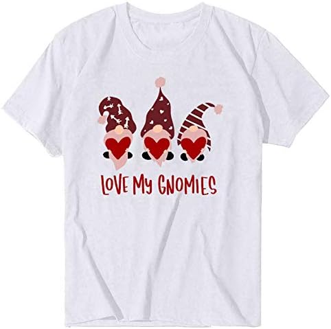 Camisetas gráficas do Dia dos Namorados de Gemira para meninas adolescentes montadas camiseta blusa letra feminina impressa na