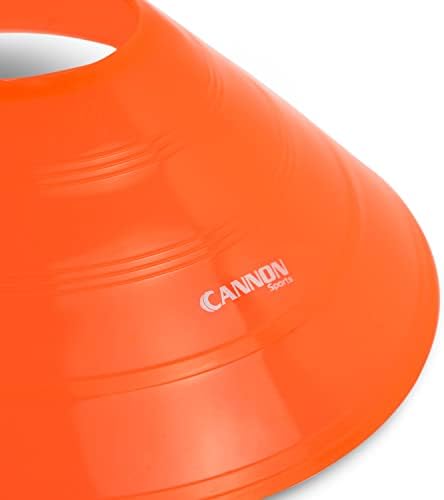 Canon Sports Neon Exercício Cones para Treinamento de Agilidade, Futebol, Futebol e Fitness - Para Crianças e Adultos