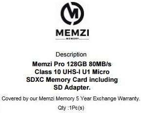 MEMZI PRO 128GB CLASS 10 80MB/S MICRO SDXC MEMÓRIA CARTÃO COM ADAPTER SD PARA NIKON 1 CAMERAS DIGITAL