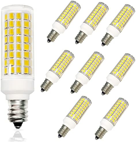 Lâmpada de lâmpada LED PIPIZHU E12 7W, lâmpadas de base de candelabra e12, lâmpadas incandescentes equivalentes de 75