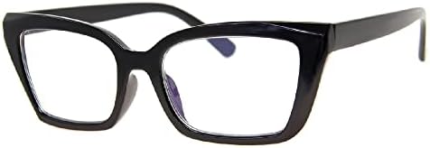 A.J. Morgan Eyewear unissex adulto veja você - lente clara lente azul bloqueando óculos de sol, preto, 50mm nós