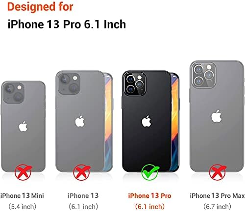 I-mgae-in-ar fofo cristal transparente projetado para iPhone 13 Pro Case 6,1 polegadas 2021 Lançado, Proteção à prova de choque