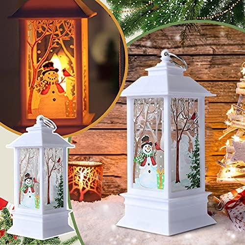 Decorações de Natal Decorações de árvore de Natal Decoração de Casa Ornamentos de Natal Ornamentos de Natal Candle de Natal com velas de luz de chá LED para festa de decoração de Natal