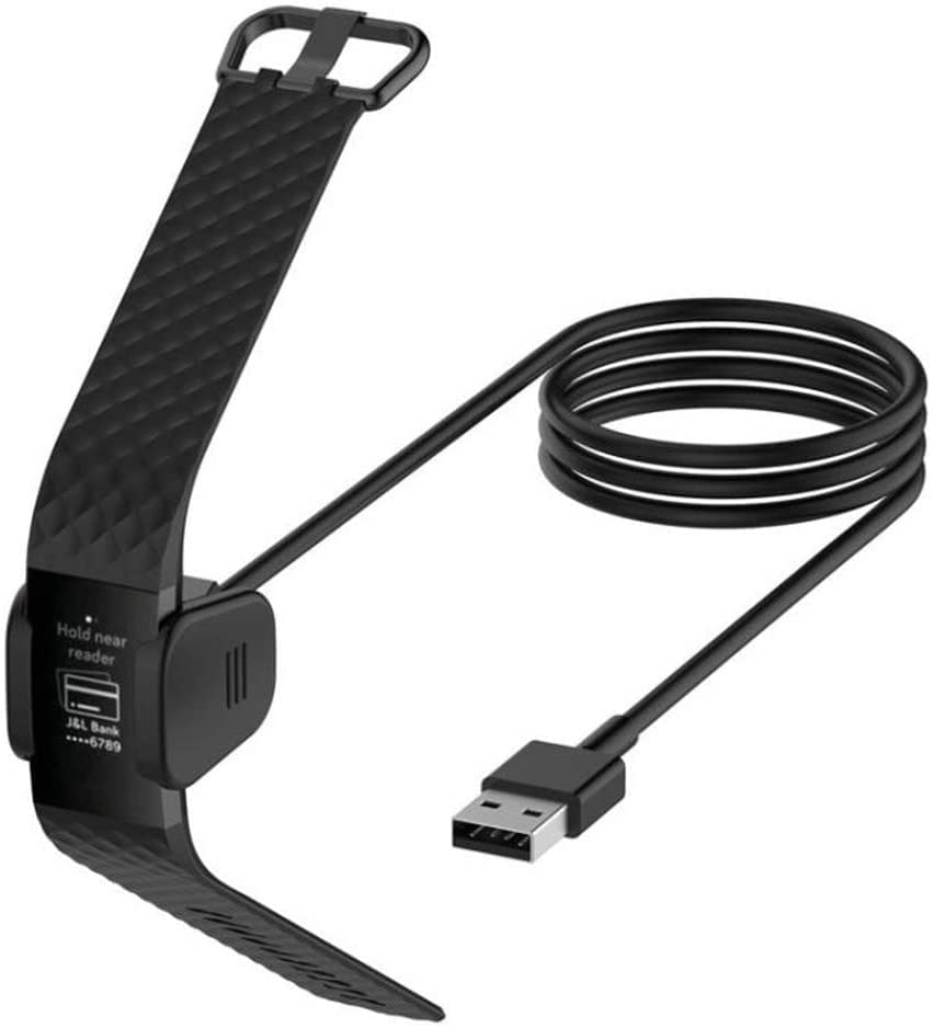 Cabos de cabos mestre compatíveis com o Fitbit Charge 3 - Substituição do adaptador USB Adaptador de carregamento de carregamento
