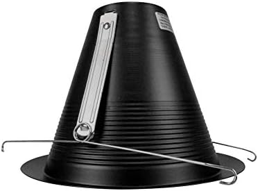 Iluminação Nicor ​​6 polegadas Black Treekight Robled Cone Baffle Trow, se encaixa em caixas de 6 polegadas