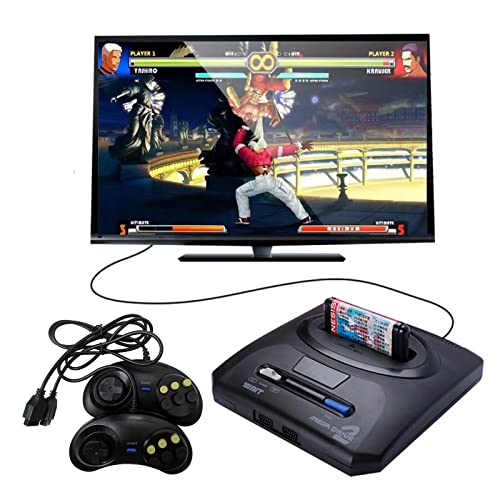 Vicue 2pcs 6 Button Game Controller para Sega Genesis Black Directional Pad