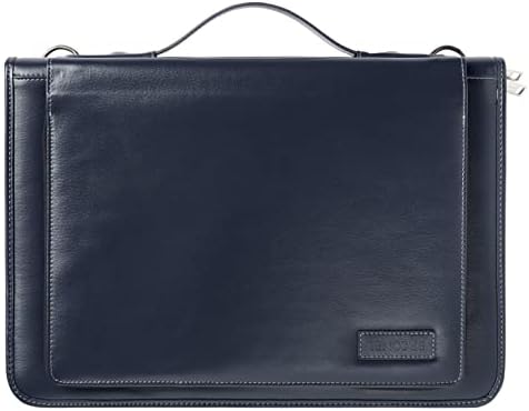 Broonel Blue Leather Laptop Messenger Case - Compatível com HP Specter X360 14 -EF2014NA 13,5 Laptop OLED conversível