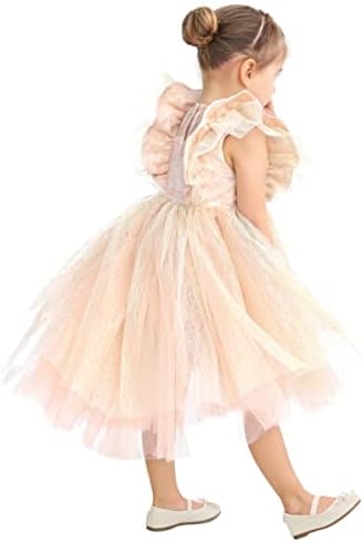 Vestido de Lilax Garotas de Páscoa brilhante, vestido de tutu floral de criança floral